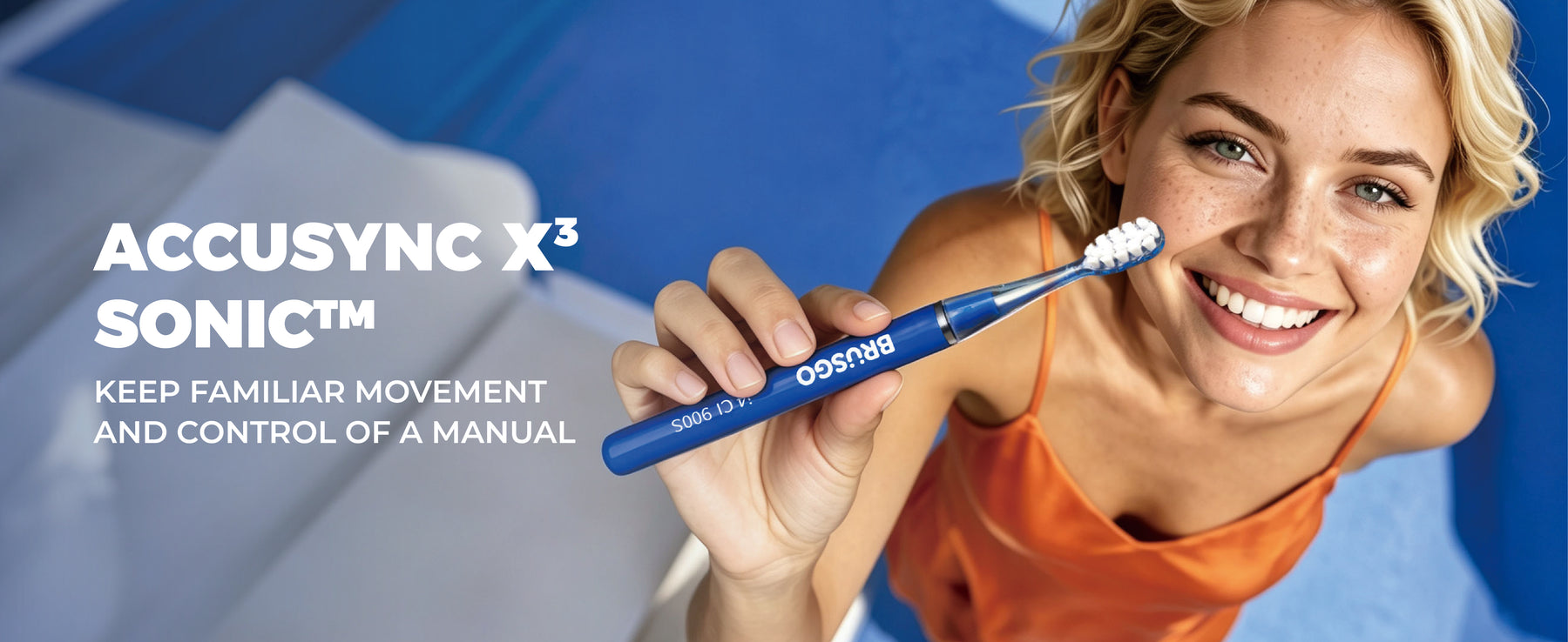 BRUSGO i4 sonic electric toothbrush feature banner 3